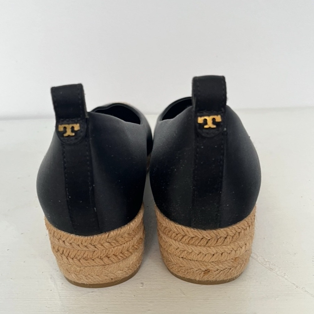 Tory Burch Black and Tan Espadrille Flats - Picture 4 of 8